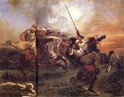 Eugene Delacroix The Collection of Arab Taxes oil painting on canvas
